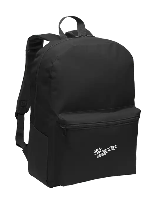 Casual Black Lightweight Laptop Backpack w/Sunny Sky Products Logo