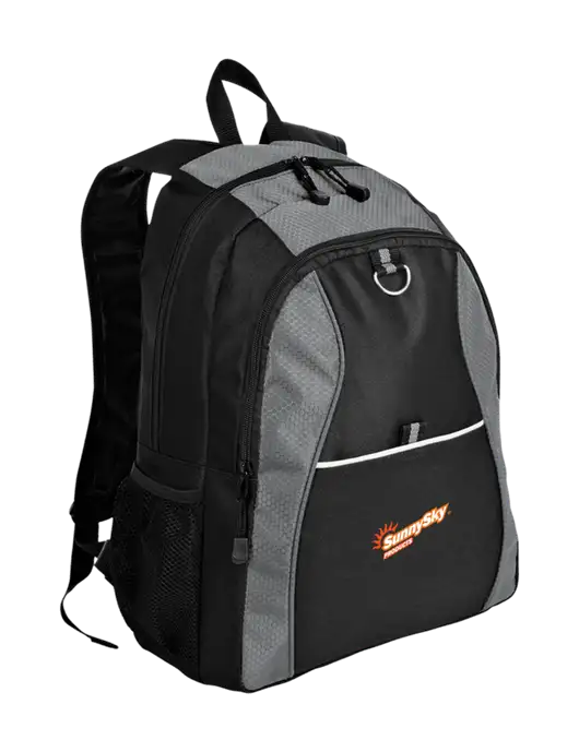 Honeycomb Grey/Black Backpack w/Sunny Sky Products Logo