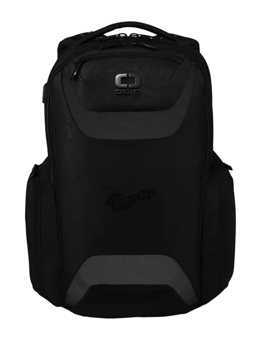 OGIO Black Charcoal Connected Pack w/Sunny Sky Products Logo