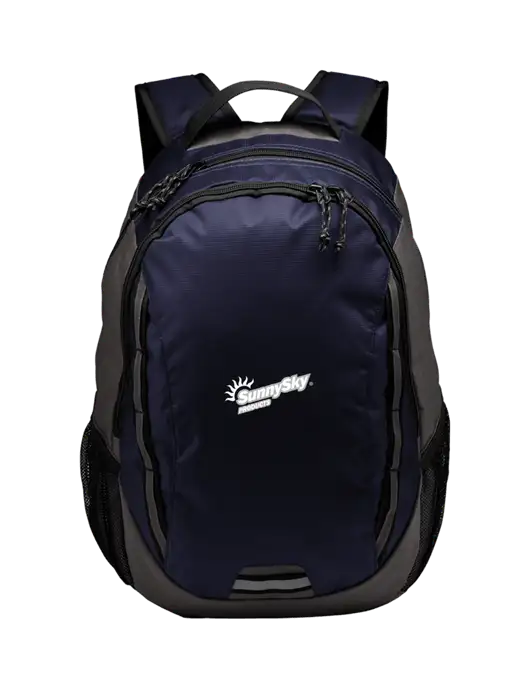 Ridge Deep Navy/Dark Charcoal Laptop Backpack w/Sunny Sky Products Logo
