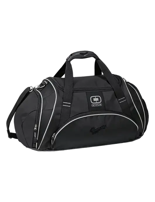 OGIO Black Crunch Duffel
 w/Sunny Sky Products Logo