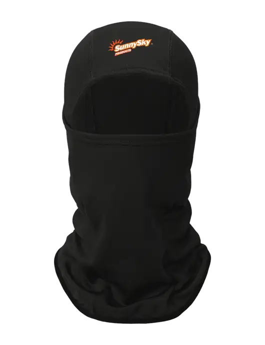 Black CornerStone Smooth Fleece Face Mask w/Sunny Sky Products Logo