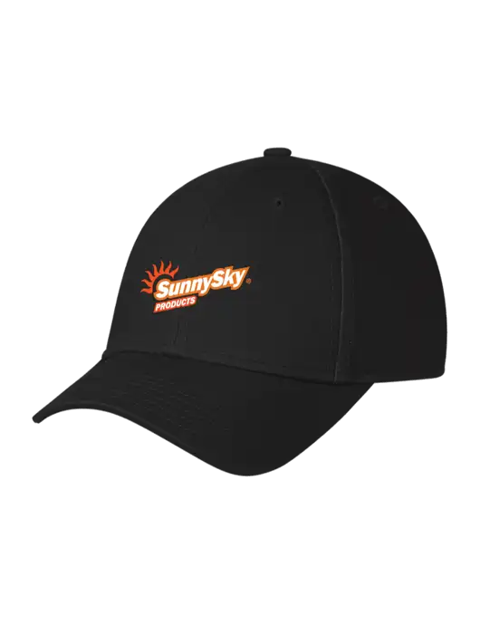 Black Structured Cap Hook & Loop w/Sunny Sky Products Logo