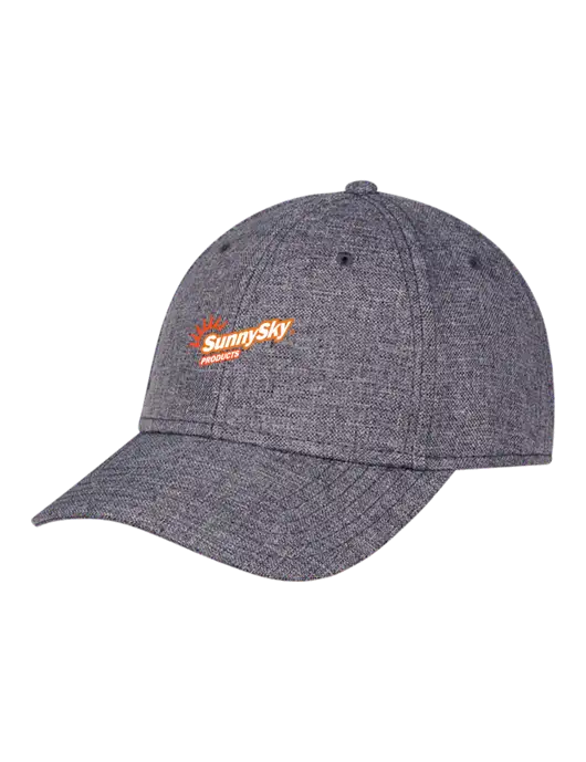 Heather Charcoal Structured Linen Look Cap Hook & Loop w/Sunny Sky Products Logo