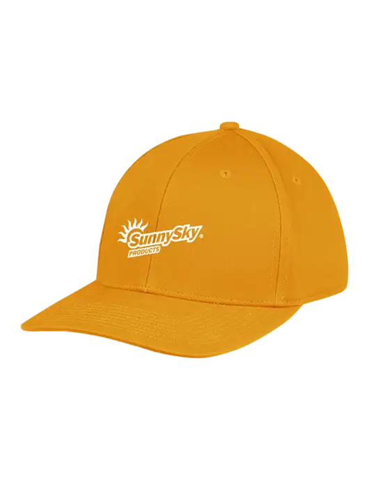 Premium Modern Structured Twill Yellow Gold Snapback Cap
 w/Sunny Sky Products Logo