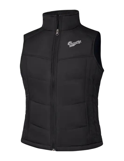 Womens Black/Black Vest w/Sunny Sky Products Logo