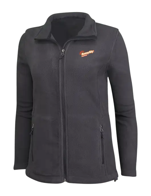 Womens Fleece Dark Grey Jacket w/Sunny Sky Products Logo
