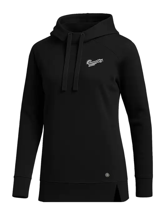OGIO Black Womens Luuma Pullover Fleece Hoodie w/Sunny Sky Products Logo